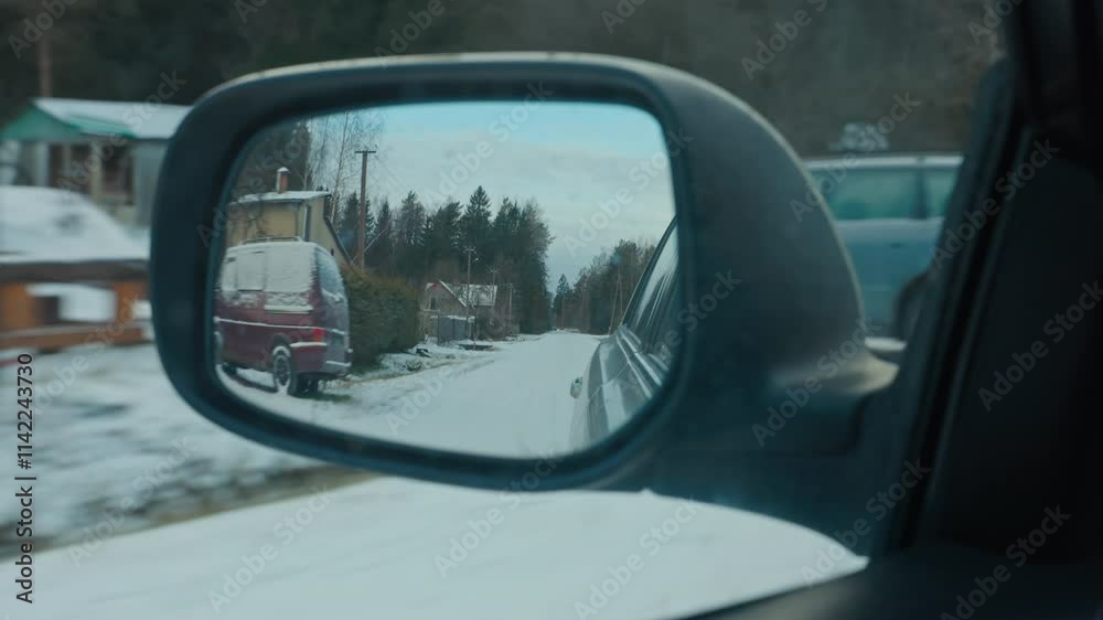 Enjoy the breathtaking Scenic Winter Drive as its beautifully captured in the Side Mirror RealTime 4K Footage Enjoy the breathtaking Scenic Winter Drive as its beautifully captured in the Side Mirror RealTime 4K Footage