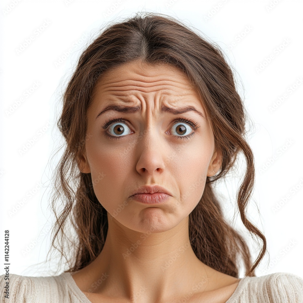 Woman s Face Showing Disbelief Shock Surprise Amazement Woman s Face Showing Disbelief Shock Surprise Amazement