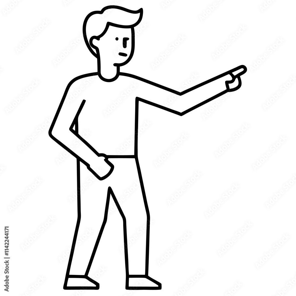 person with a club person with a club