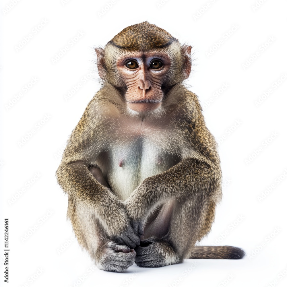 Monkey isolated on white background Monkey isolated on white background