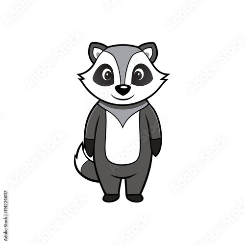 Badger cartoon vector illustration