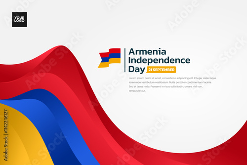 Armenia flag background, Armenia independence day 21st september