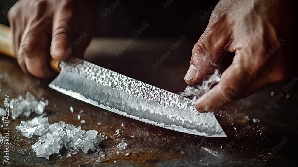 Handcrafted Japanese Knife Traditional Steel Forged Blade with Expert Techniques Handcrafted Japanese Knife Traditional Steel Forged Blade with Expert Techniques