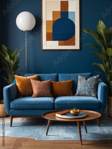 Stylish living room design modern home interior photography cozy environment creative perspective