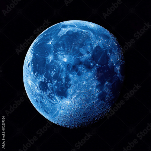 Blue Moon Isolated
