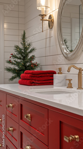charming bathroom with a fe...