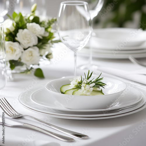 Elegant Dinnerware Isolated