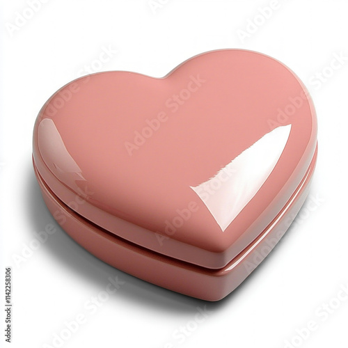 Heart Shaped Box Isolated