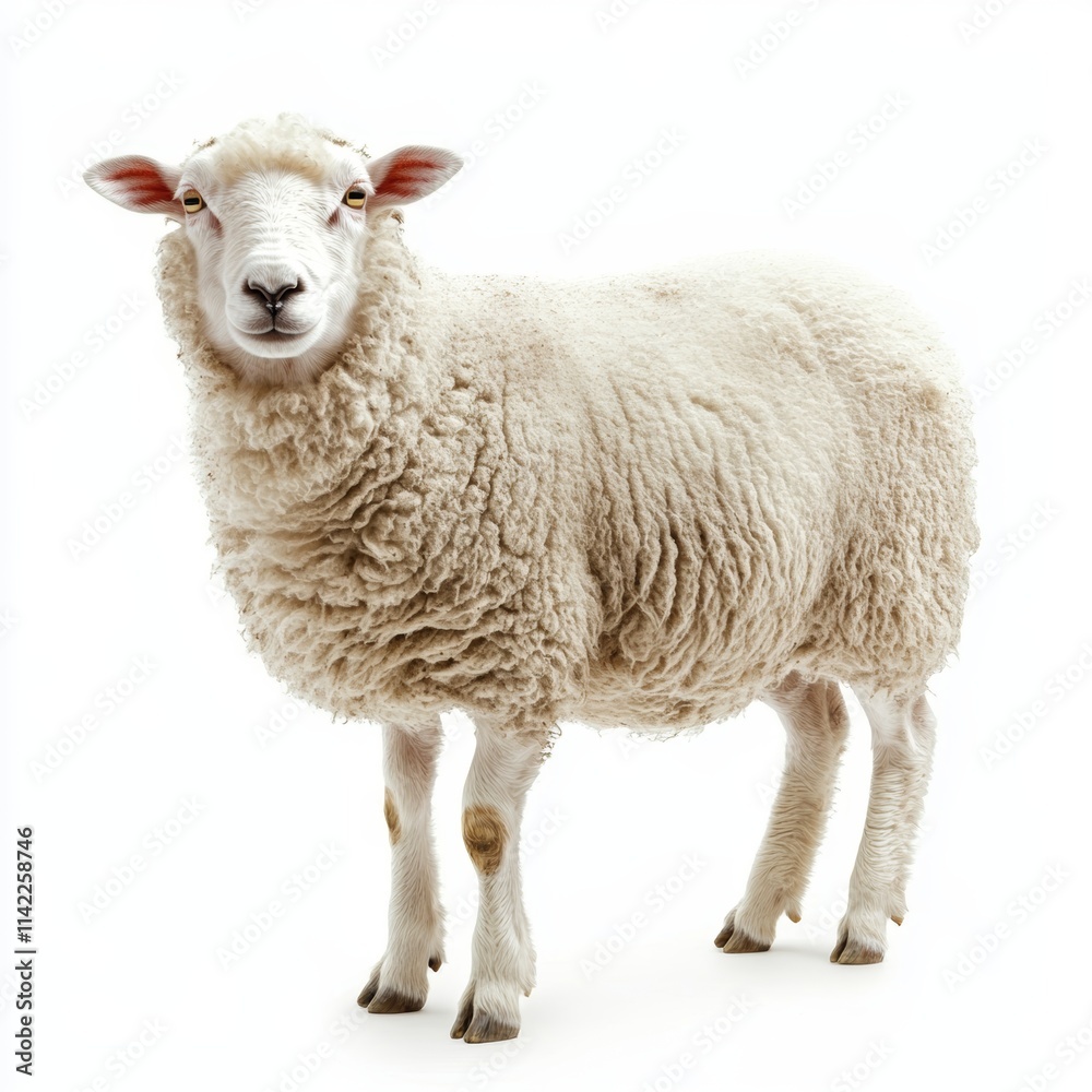 Sheep isolated on white background Sheep isolated on white background