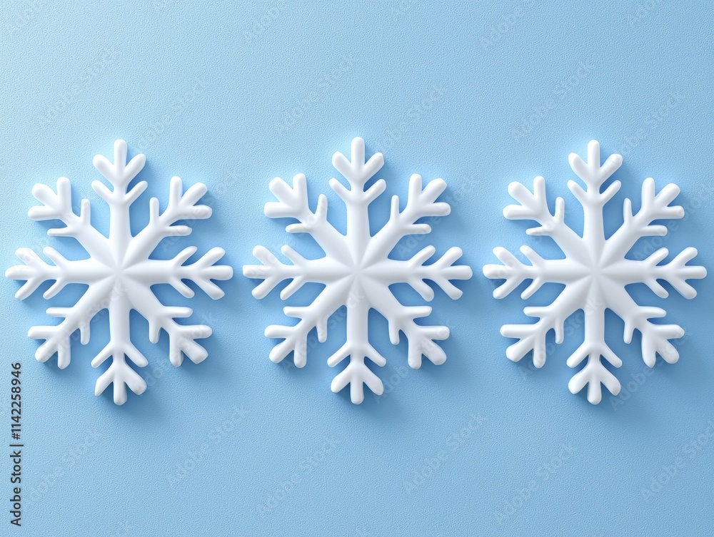 A winter holiday card concept with a blue background and a white snowflake, showcasing a magical macro snow effect. The banner is designed with white snowflakes for Christmas. A winter holiday card concept with a blue background and a white snowflake, showcasing a magical macro snow effect. The banner is designed with white snowflakes for Christmas.