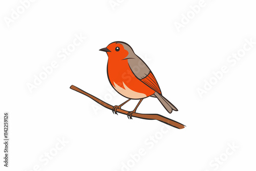 robin on a branch