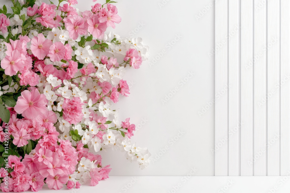 Fototapeta premium White Fence Background