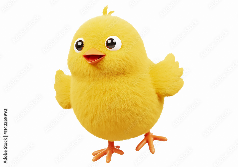 Cute Soft Pop 3D Chick Character Cute Soft Pop 3D Chick Character