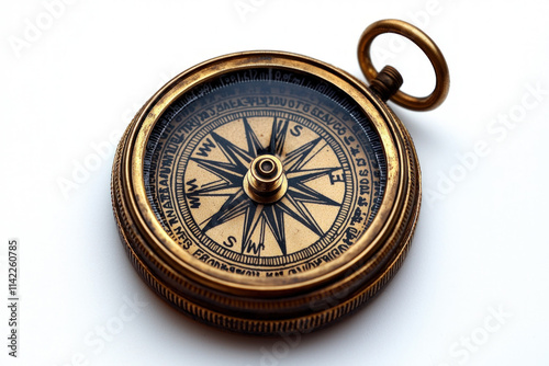 Compass On White Background