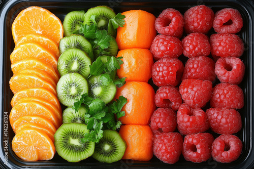 healthy school lunch tray