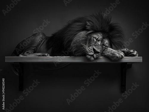 lion lying down
