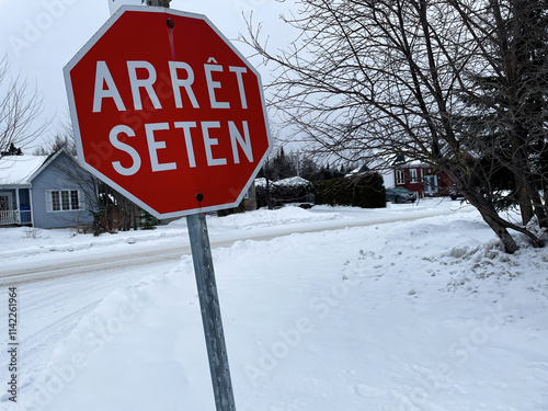 Un arrêt sur la réserve Huron Wendat au Québec photo