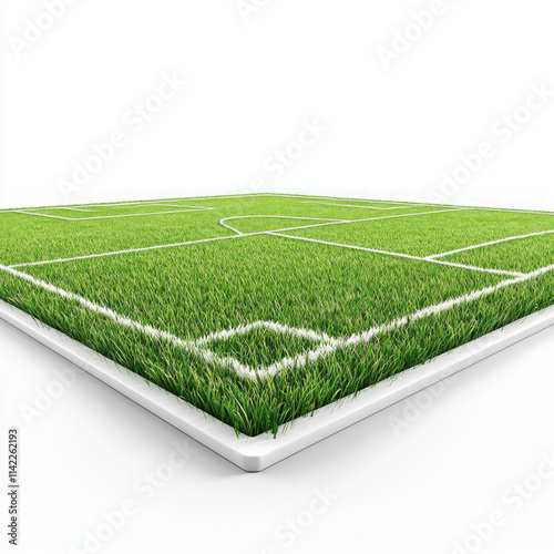 Soccer Field Isolated