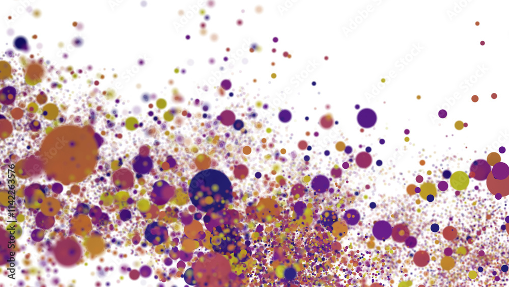 Fototapeta premium silver confetti explosion festive background