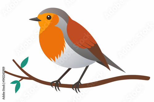 robin on a branch