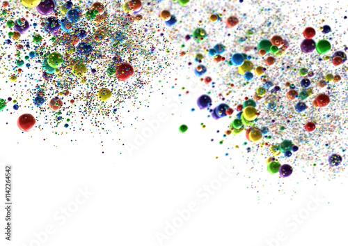 silver confetti explosion f...
