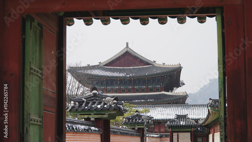 Photography Summer Gyeongbokgung palace in Seoul South korea,Seoul,South Korea