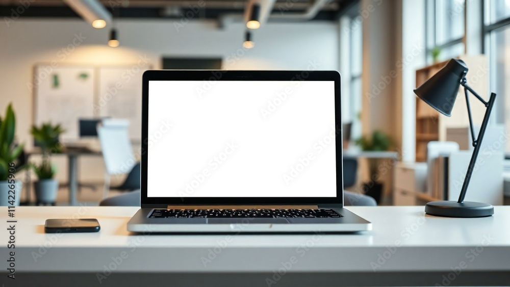 laptop on a table laptop on a table