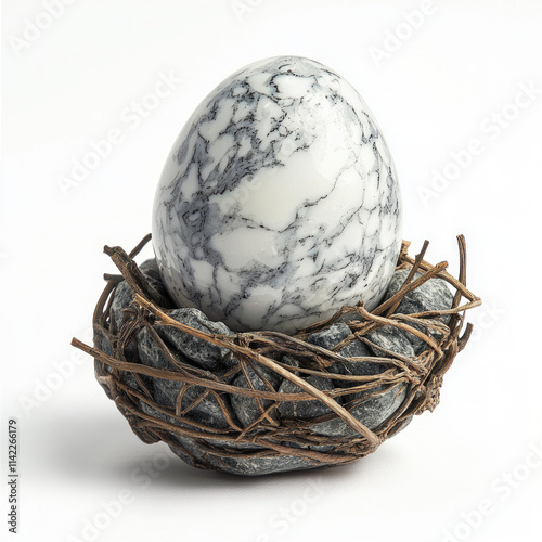 Wild Bird Egg Isolated