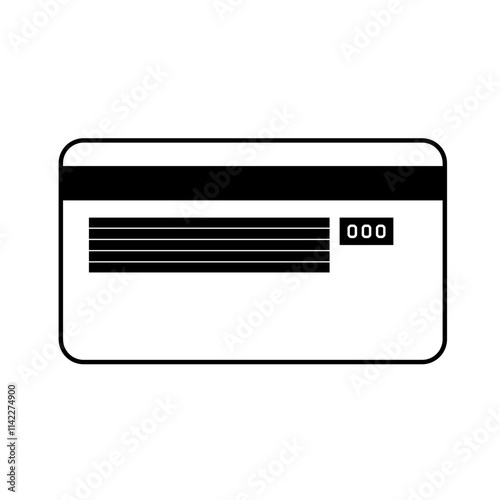 クレジットカードの裏面