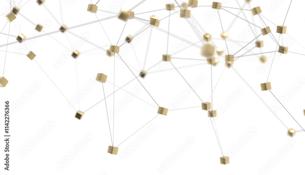Abstract 3d render, network concept, background Abstract 3d render, network concept, background