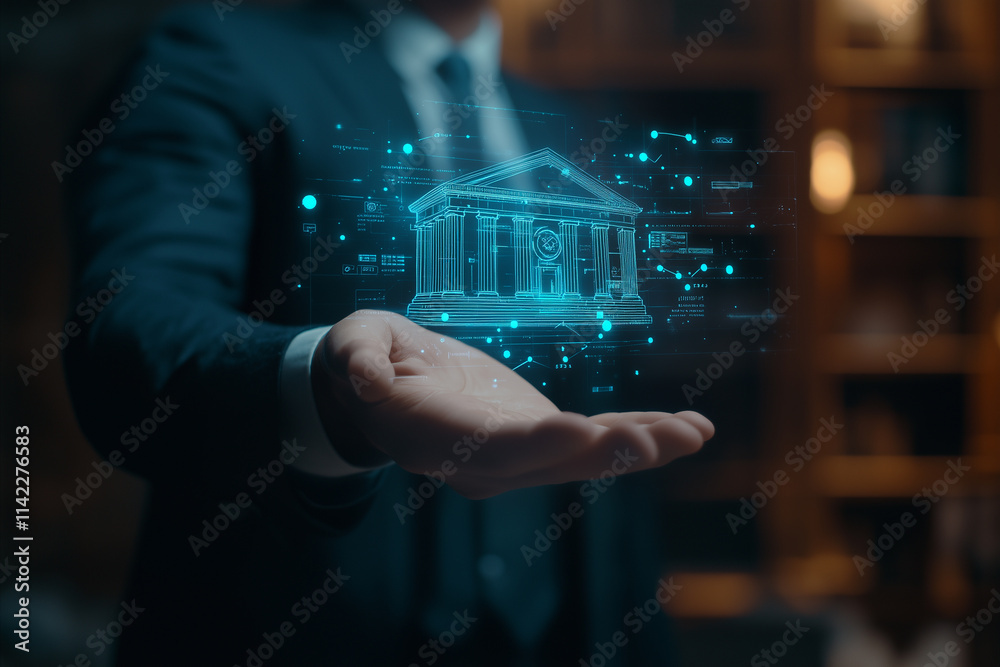 Digital Banking Revolution Concept Digital Banking Revolution Concept