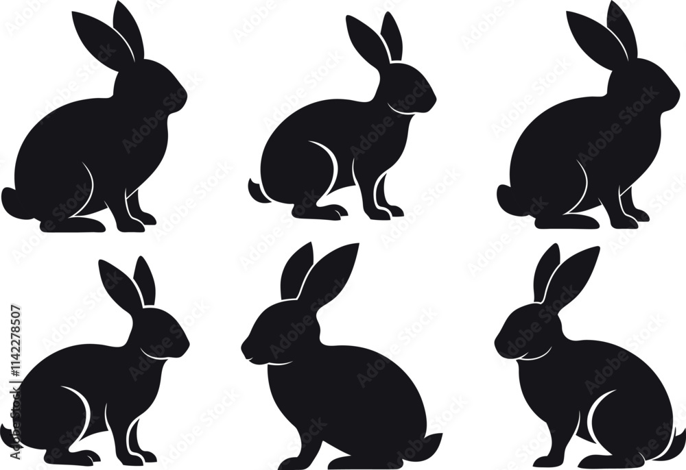 Fototapeta premium illustration of rabbits