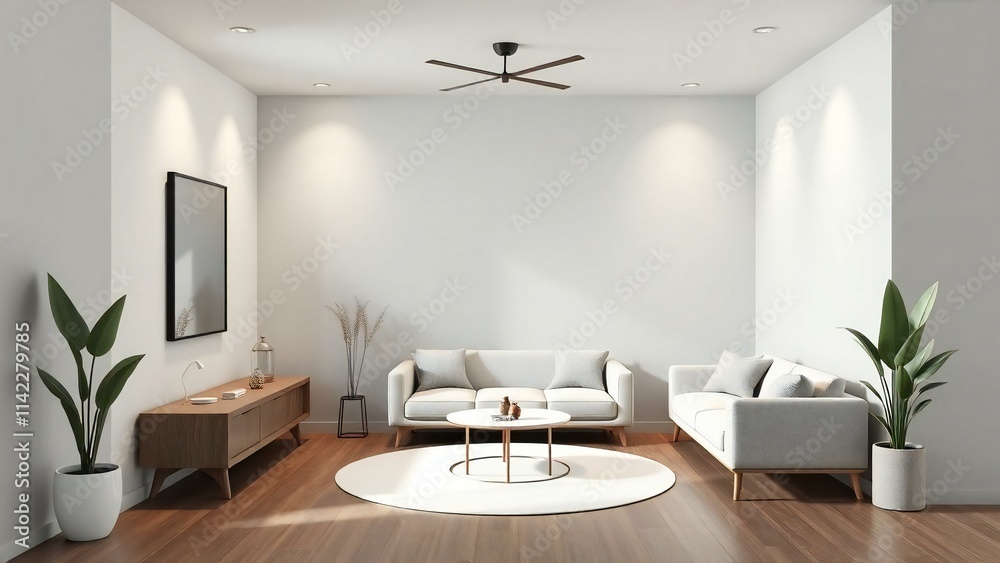 Fototapeta premium modern living room with table