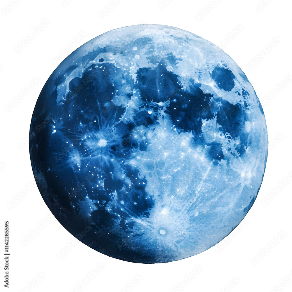 Watercolor Moon Watercolor Moon