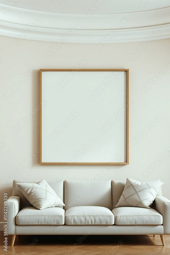 modern living room with sofa
