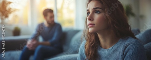 Wallpaper Mural couple relationship therapy with a counselor. Close Up hands of the woman client during a conversation with psychologist to find problems and, Generative AI Torontodigital.ca