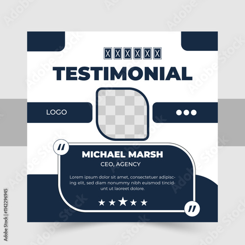 Client feedback social media post bundle carousel template design,Customer feedback review social media post banner testimonial design square flyer web template set.

