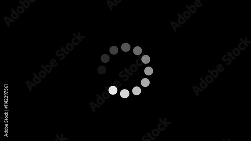 loading and buffering icon animation-looped