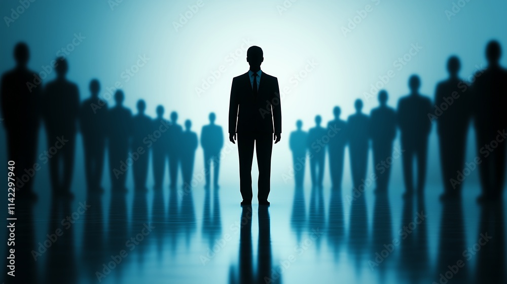 Business professional posing with copy space for creative use