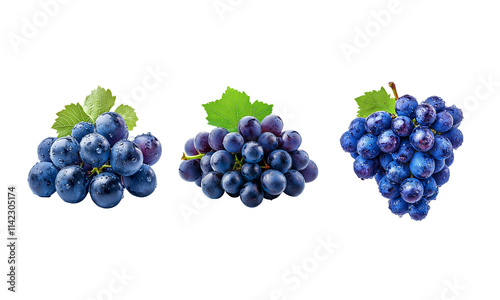 Wallpaper Mural Bunch of grapes isolated on white background.
 Torontodigital.ca