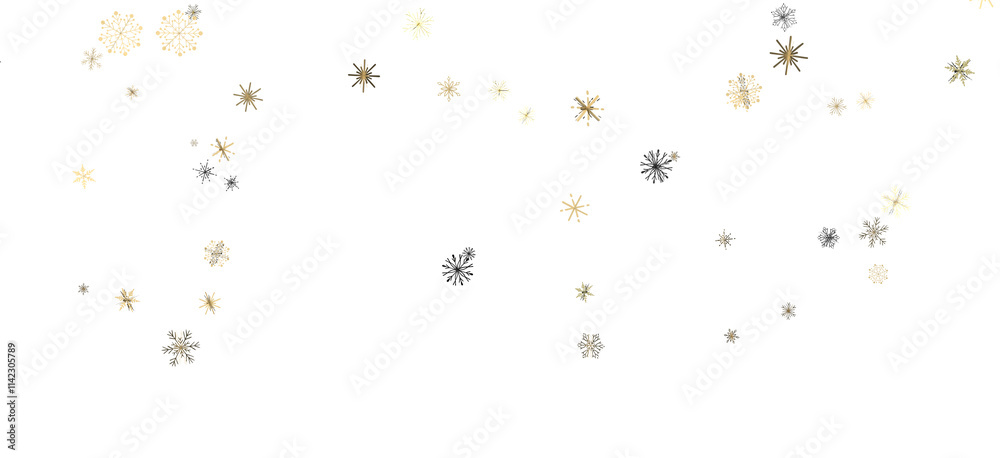 Fototapeta premium Winter christmas sky with falling snow