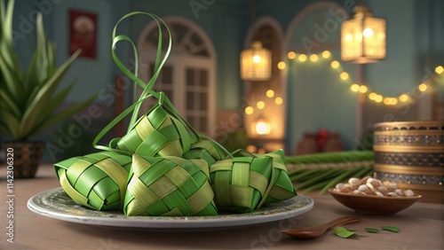 Green Ketupat Decoration