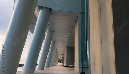 Contemporary Architectural Views Under the Renzo Building in Mareterra, Monaco