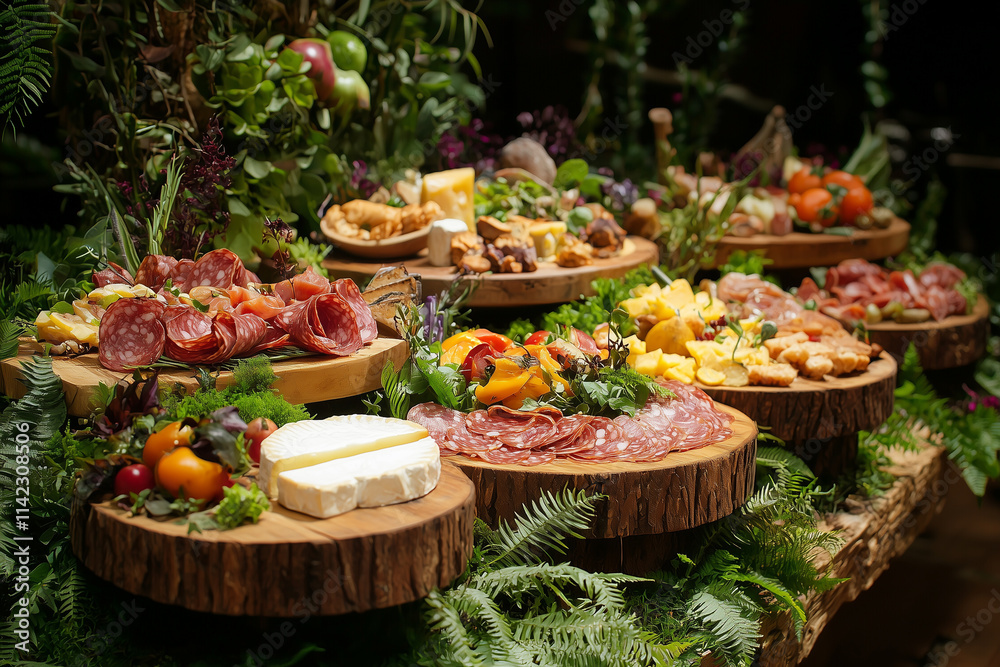 Fototapeta premium Artful Charcuterie Board Display