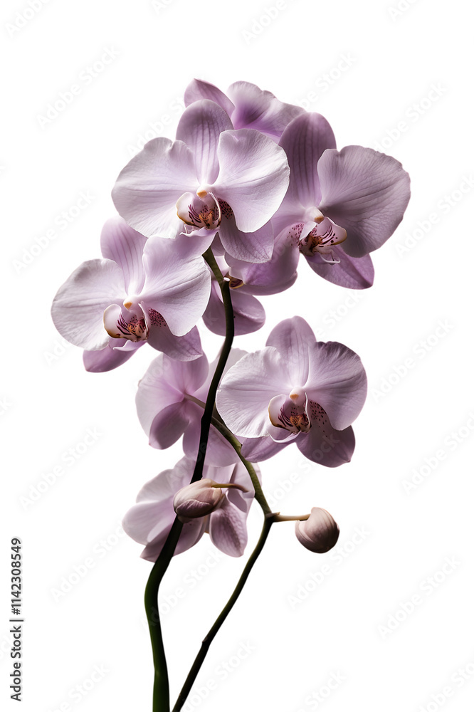Fototapeta premium Elegant Light Purple Orchid Flowers