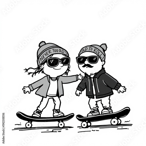 Two Generations Skateboarding, Embracing Youthful Spirit
