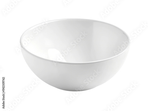Photography White round bowl isolated on transparent background