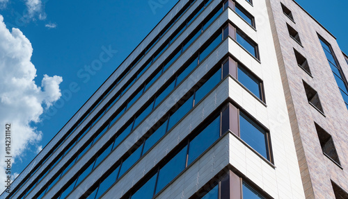 A fragment of a large office building in the city