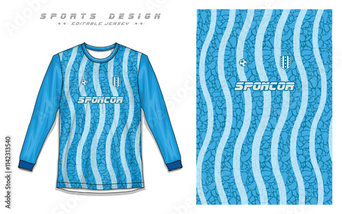 Long Sleeve Jersey, Sports Apparel Vectors Professional Football Jersey Templates