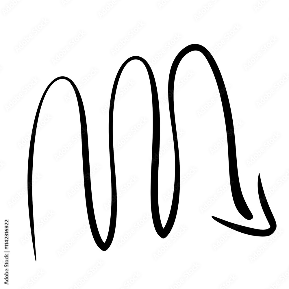 Arrow line sketch doodle with hand drawn style Arrow line sketch doodle with hand drawn style